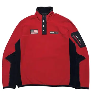 랄프 로렌 RLX 스냅T 플리스 성조기