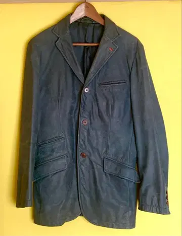 보이콧 가죽 테일러드 자켓