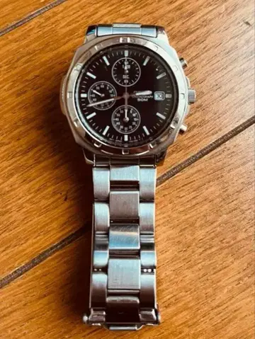 SEIKO 크로노그래프 시계 블랙