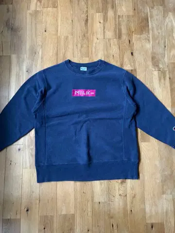 MILKFED 별주 챔피온 리버스 위브 박스 로고 트레이닝복 속기모 S