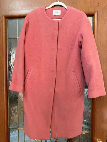 특가! IENA 핑크 노카라 코트