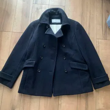 HUMAN WOMAN 네이비 울 코트 M