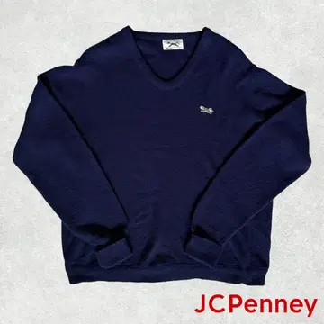 스다 마사키 착용 JCPenney The Fox Sweater L 네이비