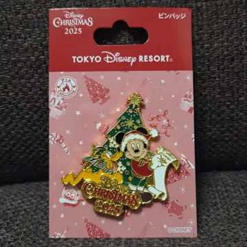 [ 파크 재고 없음 ] 디즈니 크리스마스 2025 핀 배지 새상품