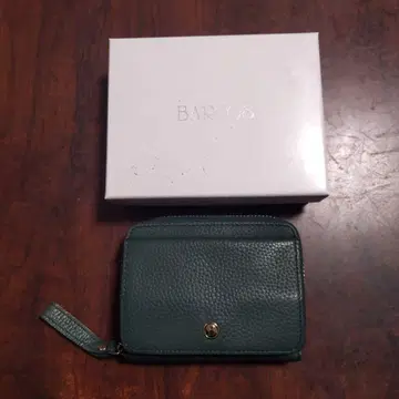 BARCOS 발코스 뱀 모양 지갑 다크 그린 카드 케이스 가죽 초특가