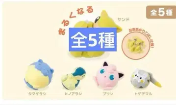 둥글게 되다 가챠가챠 포켓몬 센터 전 5종 세트 컴플리트 즉시 구매 가능