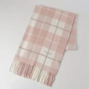 BLUE LABEL CRESTBRIDGE 아크릴 체크 스톨 핑크