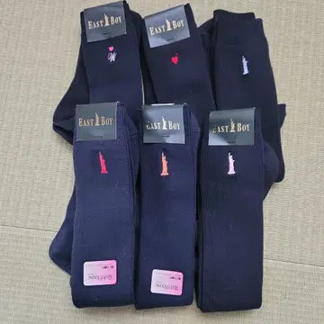EAST BOY 자유의 여신 자수 네이비 삭스 6족 세트