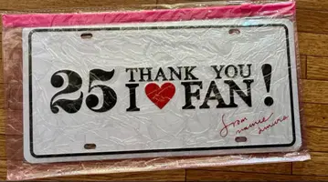 아무로 나미에 25주년 번호판