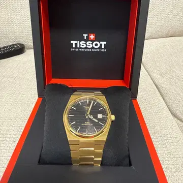 Tissot 골드 자동 와인딩 손목시계 데미안 릴라드 디자인
