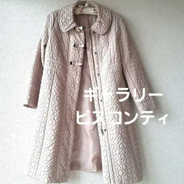 갤러리 비스콘티 귀여운 네이비 퀼팅 코트