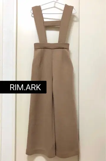 RIM.ARK 베이지 살로펫 올인원 와이드 팬츠 36