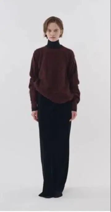 enof velour long skirt