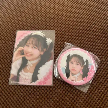 후르츠 지퍼 마츠모토 카렌 캔뱃지 클리어 트레이딩 카드