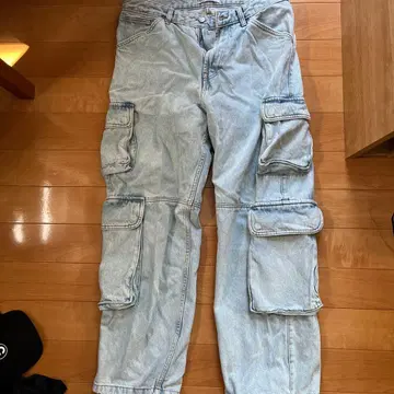 ZARA 라이트 블루 카고 팬츠 32