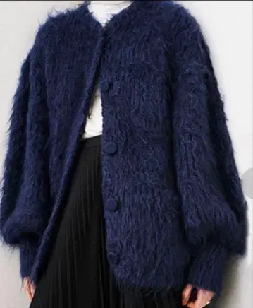 CLANE 샤기 가디건