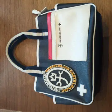 CASTELBAJAC 토트백 네이비/화이트