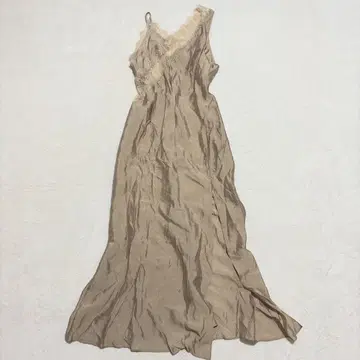 벨 빈티지 시어 롱 원피스 레이스 디자인 페미닌 Y2K F