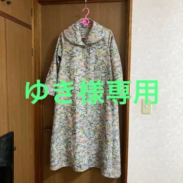 실크 오시마 명주 A라인 아우터 겸 원피스