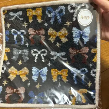 페이러 새상품 미사용 메니 리본즈 손수건