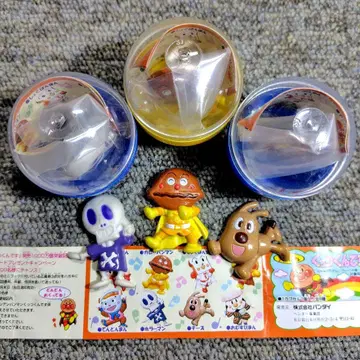 호빵맨 찰싹붙어 3 [BANDAI:가샤폰] 3종 세트