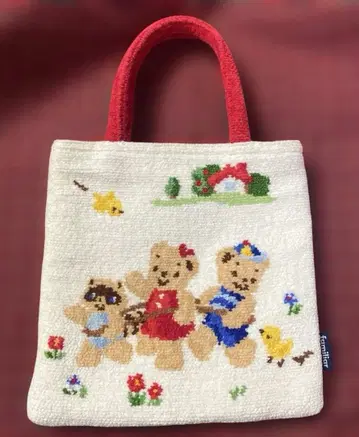 새상품급 파밀리아 셔닐 직조 백