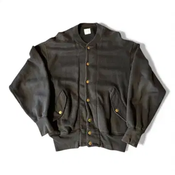 분위기 발군 칼 헬무트 맨투맨 바시티 자켓 블랙 로고 그런지