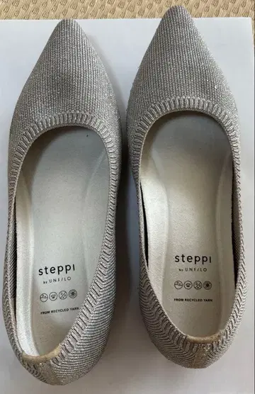 steppi 스테피 포인티드 펌프스 실버 라메 5.5