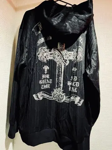 십자가 크로스 블랙 후드티 y2k 그런지 시크 스타일 XL 상당