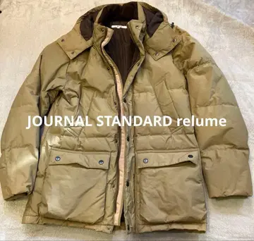 JOURNAL STANDARD relume 후드 부착 다운 자켓