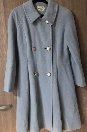 여성용 울 캐시미어 롱 코트 A라인 일본제 M 사이즈