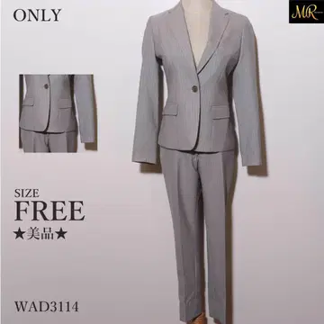 새상품급 ONLY 아우터 테일러드 자켓 긴팔 스트라이프 패턴 셋업