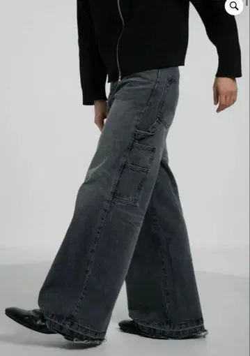 UNAILE painter wide flare denim jentloui