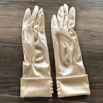 아이보리 롱 그로브 펄 버튼 포함