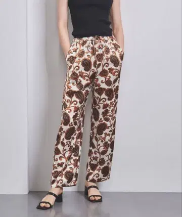 UNITED ARROWS 페이즐리 프린트 이지 팬츠