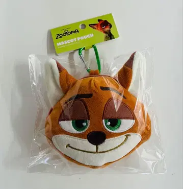 주토피아 닉 카라비너 달린 봉제 인형 지퍼 마스코트 B