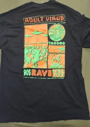 ADULT VIRUS 롱 T XL Rave@utopia