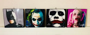 배송비 포함 아트 패널 세트 배트맨 조커 할리 퀸