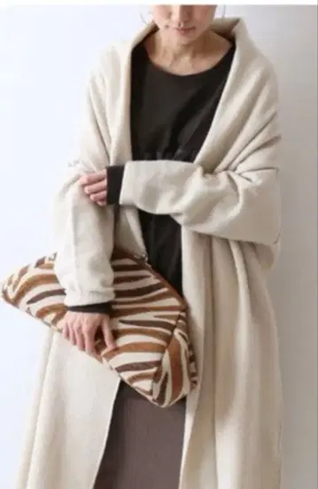 FRAMeWORK 압축 가운 미들 가디건 프레임워크 베이지 A