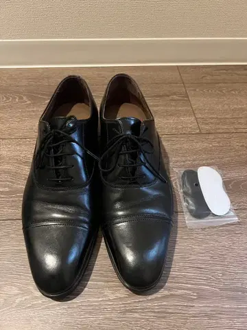 C.MORELLI 스트레이트 팁 비즈니스 슈즈 가죽 블랙