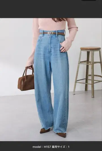 Q.anos/블루 데님/WEB 한정판/사이즈 1