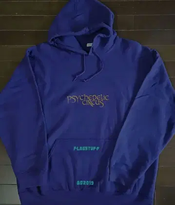 FLAGSTUFF 속기모 퍼플 후드티