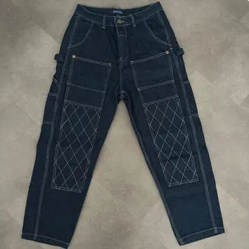 PEAK BLUE 다크 데님 카고 팬츠 사이즈 30