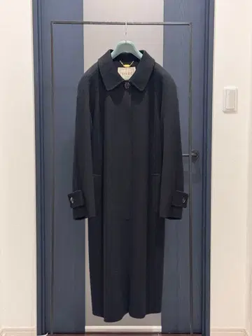 VIVRE 캐시미어 100% 스텐 칼라 롱 코트