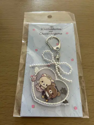 코리코구 펄 리본 아크릴 키링