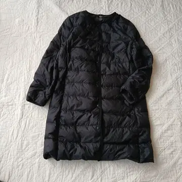 XXL 유니클로 울트라 라이트 다운 코트 노카라 둥근넥