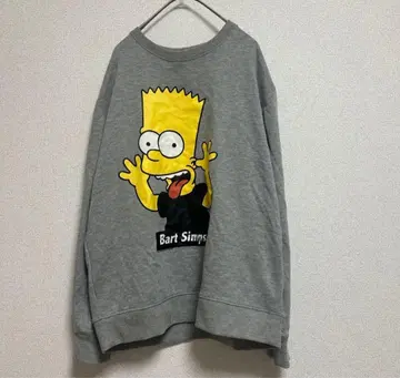 바트 심슨 크루넥 맨투맨 심슨 그레이