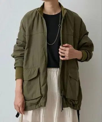 BEARDSLEY 플레어 MA-1 블루종 카키 [ 새상품급 ]