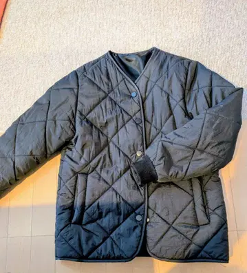 블랙 퀼팅 자켓