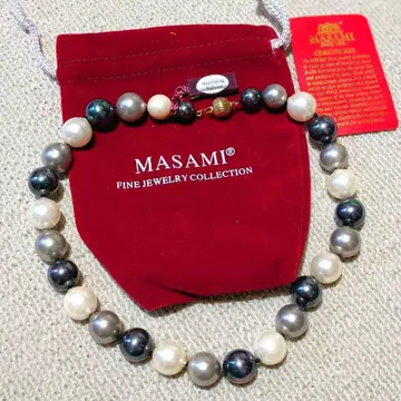 MASAMI 멀티 컬러 펄 목걸이